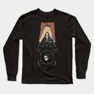 Music and Skull Long Sleeve T-Shirt